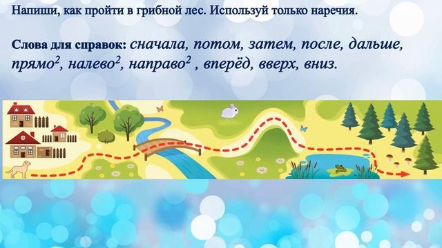 Русский язык, Наречие как часть речи Роль наречия в предложении 3 класс Урок 106 смотреть онлайн