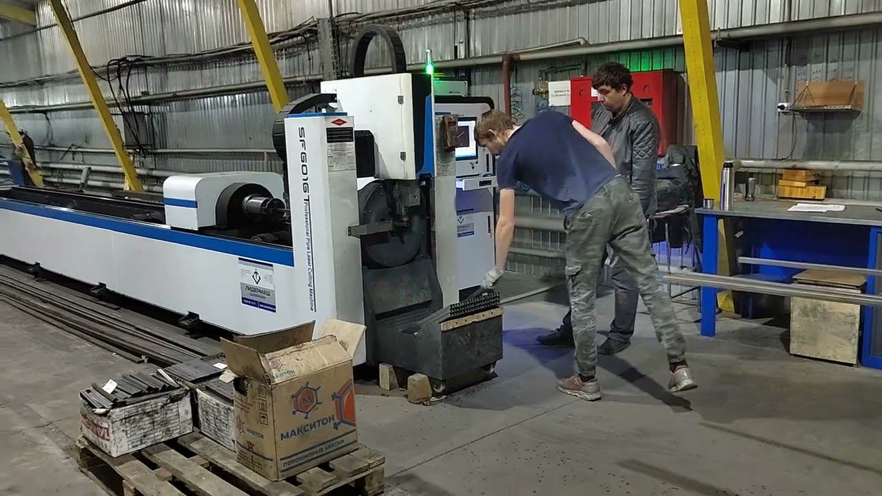 работа на труборезе Senfeng SF6016T