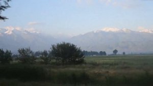 Бишкек. Дорога из аэропорта "Манас".