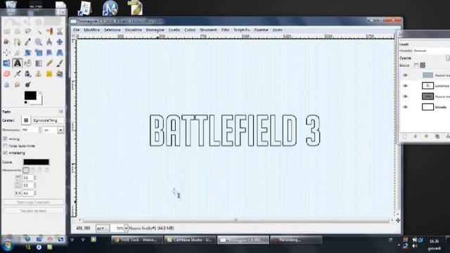 Come fare il Logo Battlefield 3 con GIMP [ITA] смотреть онлайн