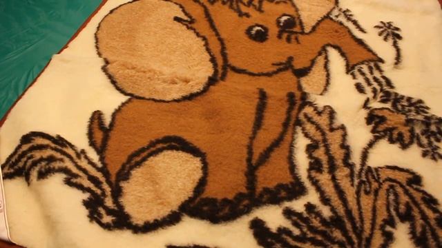 Плед детский из натуральной овечей шерсти "Слоник" смотреть онлайн