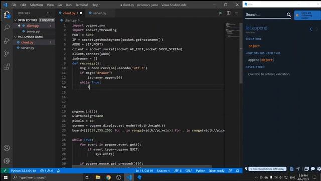 Making a pictionary game in python using pygame part 2 | tutorial for beginners | python project смотреть онлайн