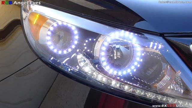 exLEDusa LED RGB Rings Angel Eyes - Kia Sportage смотреть онлайн