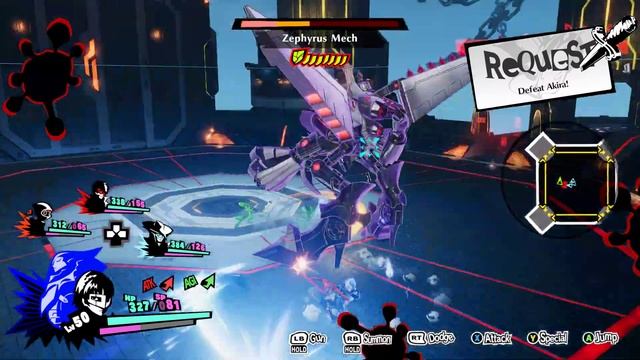 Persona 5 Strikers - Konoe Boss Fight (English) смотреть онлайн