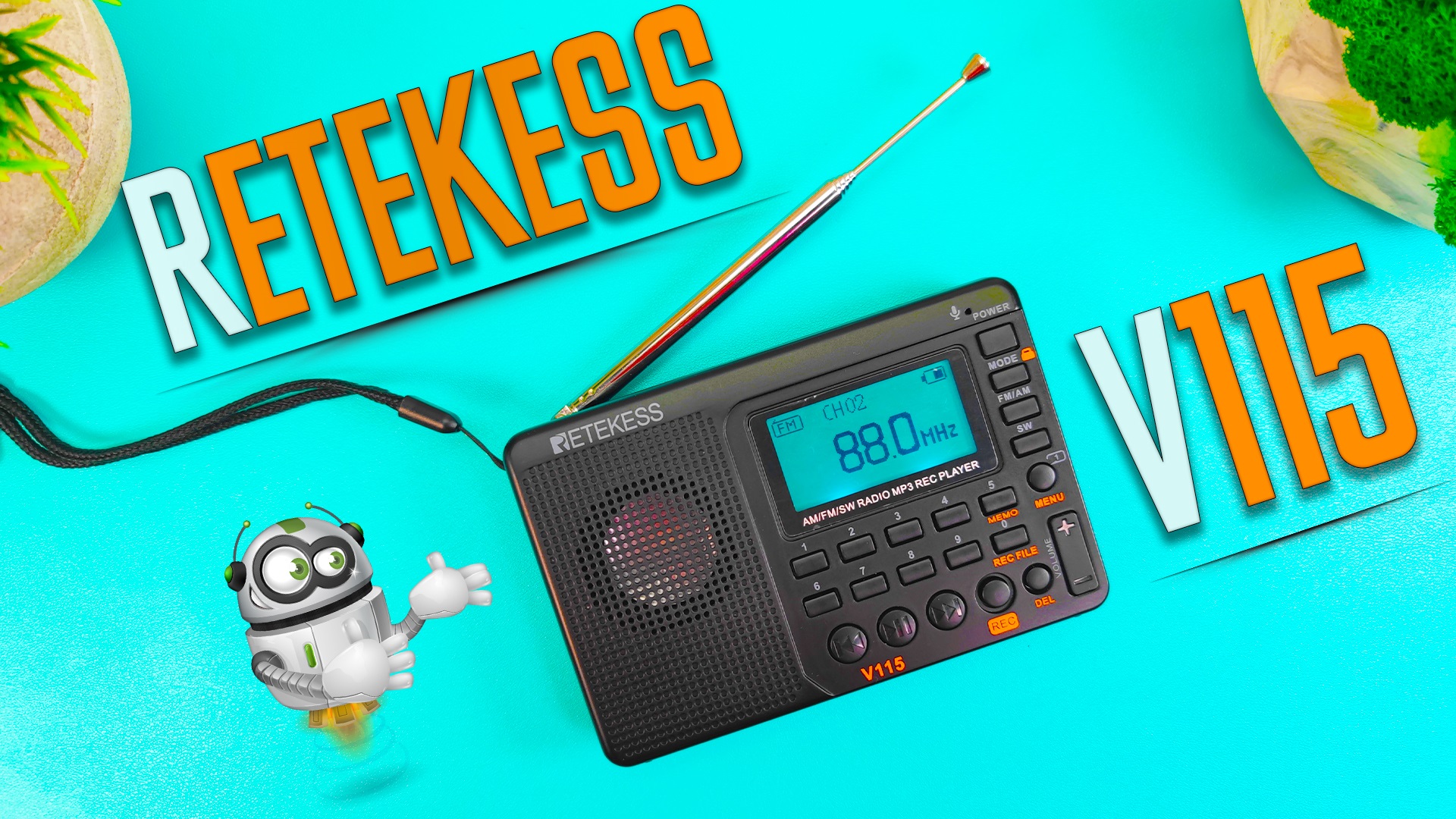 ТОП ПРОДАЖ 2022 ! РадиоПриемник RETEKESS V115 с функцией Медиаплеера и Диктофона с AliExress ! смотреть онлайн