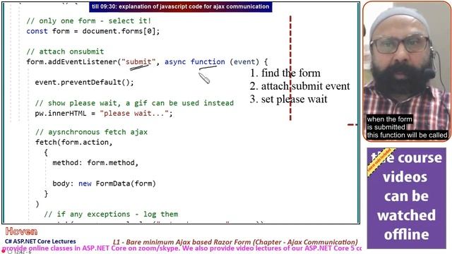 Bare minimum Ajax based Razor Form (Ajax Communication - 1) (Beginner Level) | ASP.NET Core 5 Tutor смотреть онлайн