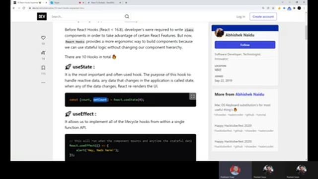 React.js Tutorial in Hindi | UseEffect Hooks | Destructuring props and state смотреть онлайн
