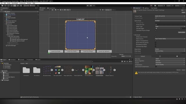 Creating a Rogue-like (like Vampire Survivors) in Unity — Part 10: Game Manager and UI 2 смотреть онлайн