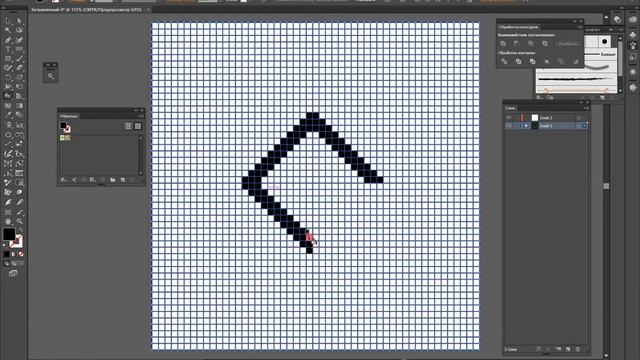 Пиксель арт в программе Illustrator.Pixel art смотреть онлайн