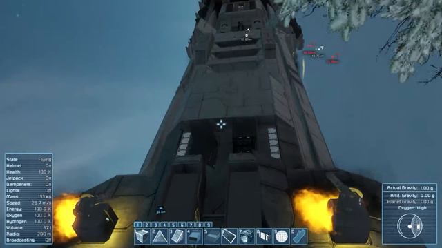 UNSC Marathon Class Heavy Cruiser Review and Crash! Space Engineers Part 14 смотреть онлайн