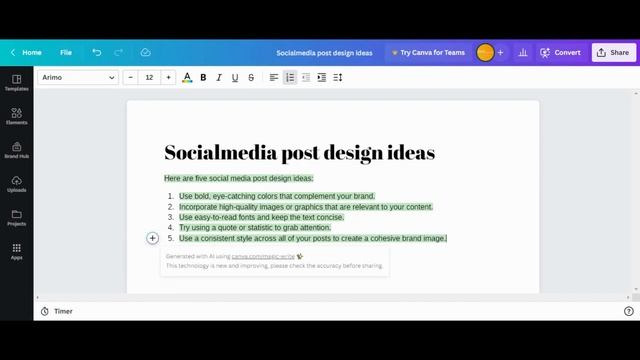CANVA Magic Write Text Generator | A Quick Tutorial + CANVA AI смотреть онлайн