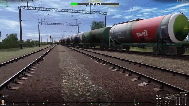 Trainz Railroad Simulator 2022 сценарий "Перегруз" смотреть онлайн
