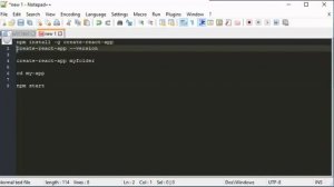 Установка Node.js и create-react-app для React. Шаг #12