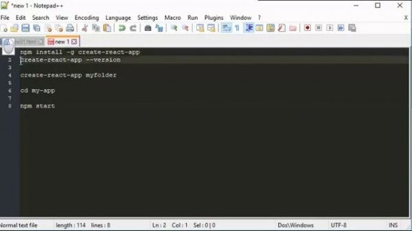 Установка Node.js и create-react-app для React. Шаг #12