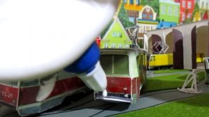 Ремонт трамвая 71-605(Бумажный трамвай)