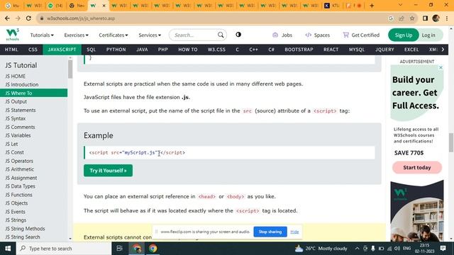 JavaScript Tutorial /KTU S7 CSE WEB PROGRAMMING MODULE 2 смотреть онлайн