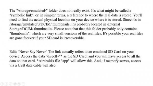How can I access /storage/emulated/0/DCIM on android device?