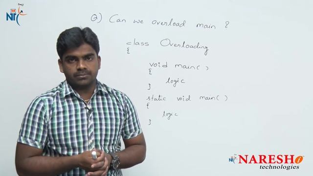 Can we overload main? | Core Java FAQs Videos | Naresh IT смотреть онлайн