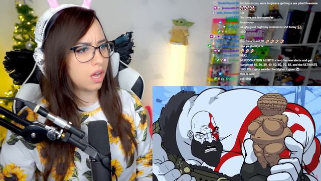 Kratos vs Simping (God of War cartoon) | Bunnymon REACTS смотреть онлайн