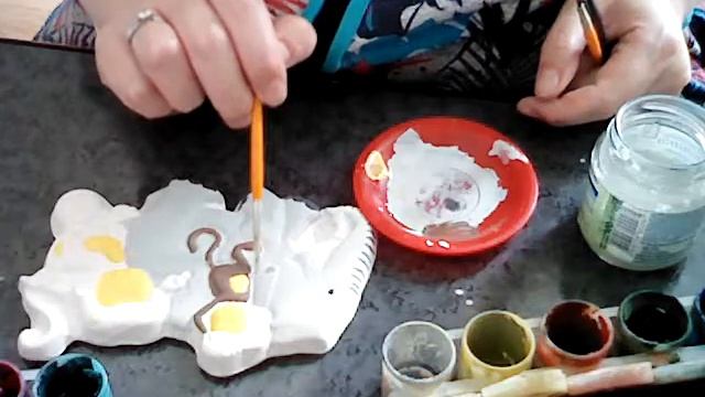 Роспись по гипсу. смотреть онлайн