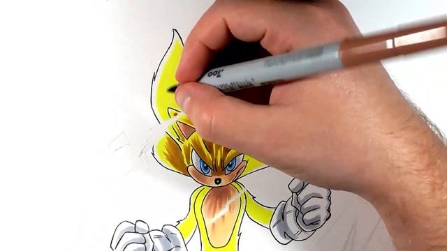 Drawing Super Sonic 2 Movie Style смотреть онлайн