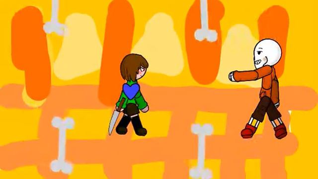 Underswap|Chara(Frisk) vs Papyrus(Sans смотреть онлайн