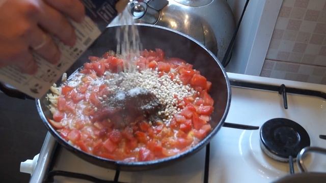Рецепт с пачки # 74 Чесночно-томатное Орзотто (Ризотто из перловки) смотреть онлайн