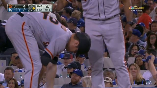 5/1/17: Cueto leads Giants to a 4-3 win over Dodgers смотреть онлайн