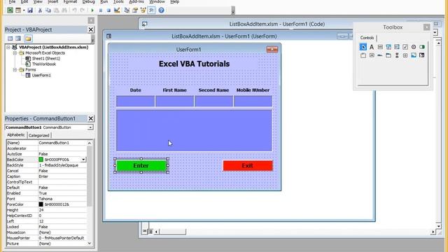 Excel vba add items to listbox смотреть онлайн
