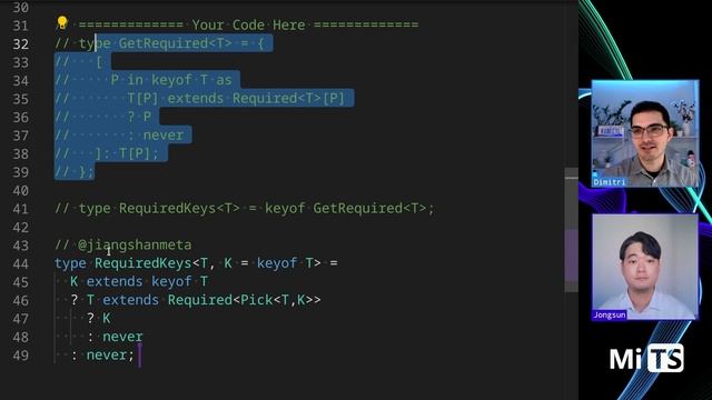 Required Keys with Jongsun Suh - TypeScript Type Challenges #89 [HARD] смотреть онлайн