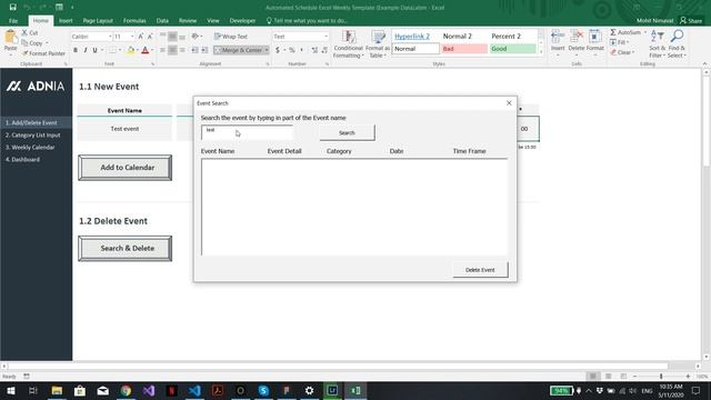 Automated Weekly Schedule Excel Template смотреть онлайн