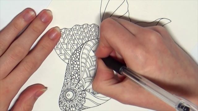 РИСУЮ РЫБУ ♥ Графика Дудлинг Зентангл ♥ OrionaArt - Рисуем вместе! смотреть онлайн
