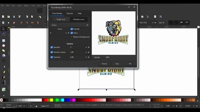 How to convert png to vector logo with inkscape смотреть онлайн
