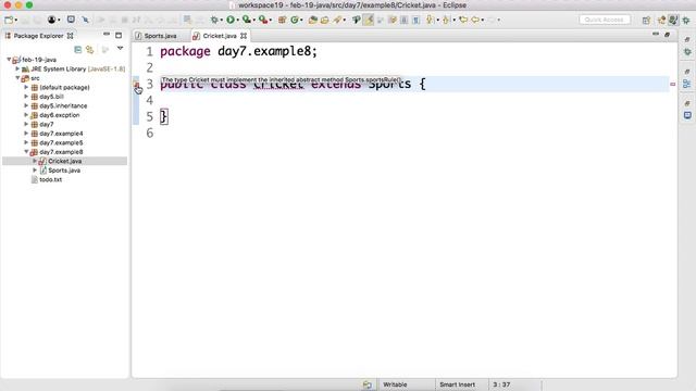 Day-7 Constructor chain example with #abstract class in #java смотреть онлайн