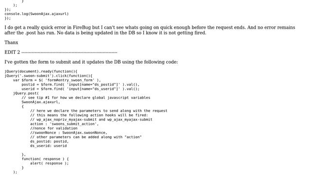 Wordpress: Using AJAX in a plugin to submit form - REALLY confused (2 Solutions!!) смотреть онлайн