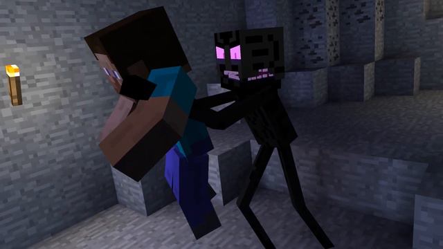 Why Steve fears the enderman смотреть онлайн