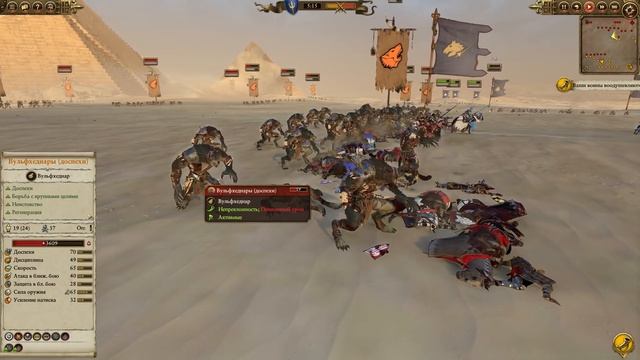 Вульфхеднары vs Рыцари Королевства Total War Warhammer 2. тесты юнитов v1.4.1. смотреть онлайн