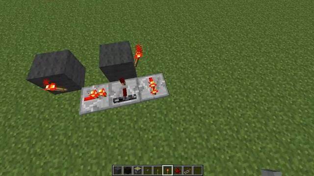 Minecraft 1.4. Бесшумный т-триггер на репитерах. смотреть онлайн