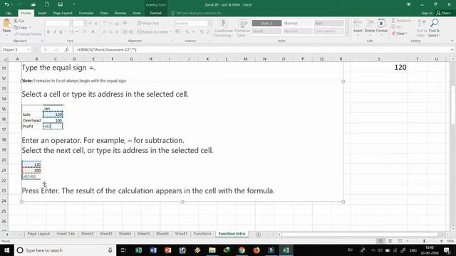25 MS Excel 2013/2016- Functions & Formulas- Basic Introduction in Hindi by Arvind смотреть онлайн