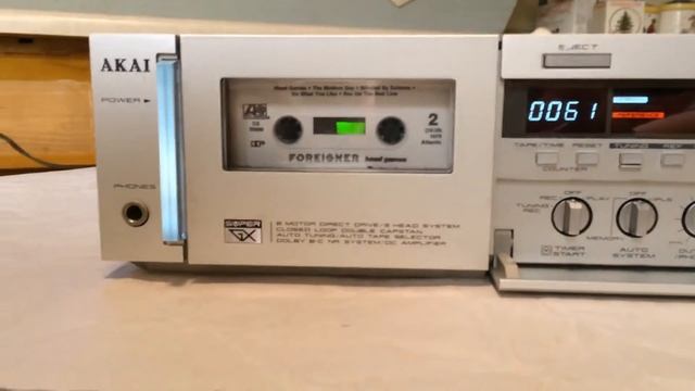 Vintage 1982 AKAI GX-F71 Stereo Cassette Deck смотреть онлайн
