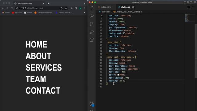 CSS Animated Menu Hover Effects - Using :before and :after pseudo element CSS AND HTML смотреть онлайн