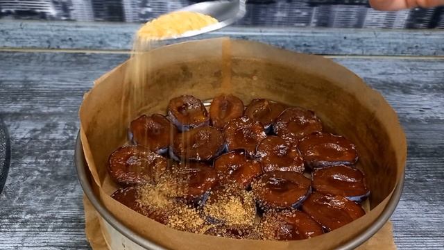 Пирог ПЕРЕВЁРТЫШ со сливами вас покорит с первого кусочка