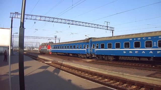 ЧС4Т-474 (PID) с поездом №1 «Беларусь» Москва - Минск смотреть онлайн