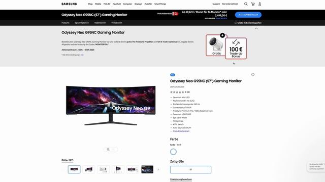 Samsung Neo G9 & neuer Odyssey Ark - gamescom 2023 смотреть онлайн