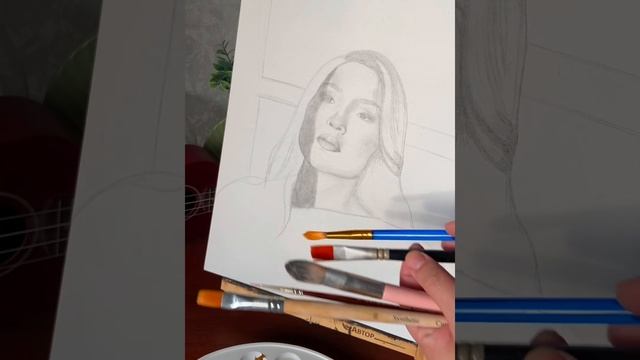 Видеоурок 1. Рисую подписчика #painting #oilpainting #картина #портрет #рисуюкакмогу