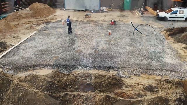 Основание под фундамент. Подготовка для монолитной плиты смотреть онлайн