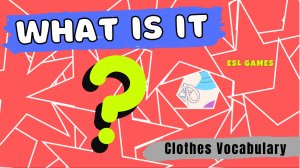 What's this? | Guess the Clothes | English Vocabulary Guessing Game for kids (ESL)