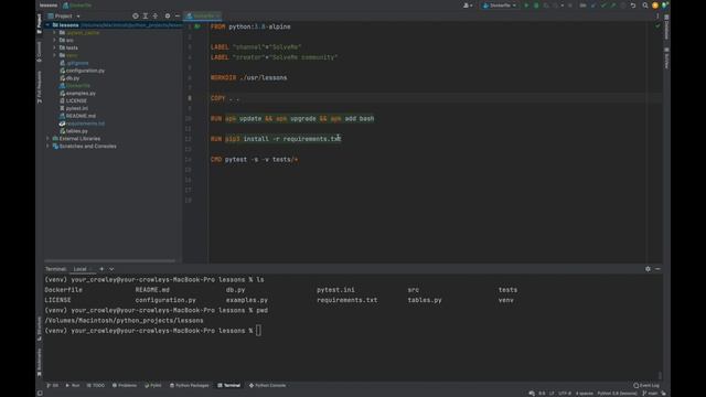 Урок для начинающих по PyTest #10.1 | Создаём Dockerfile и запускаем наши тесты внутри контейнера