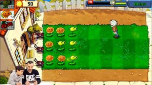 Папа Роб и Ярик играют в Зомби против Растений: Часть 1- Папа Дома Play - Plants vs. Zombies