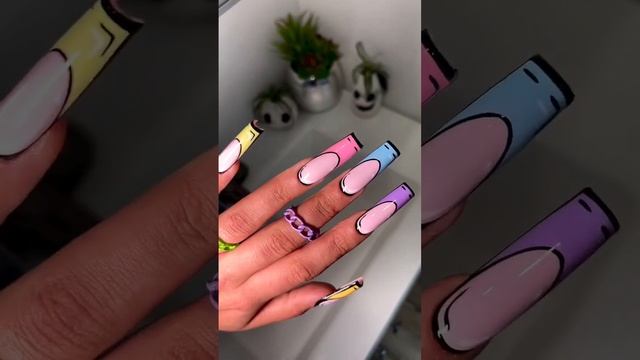 Новый тренд в nail-мире, мультяшный маникюр ? Скоро сделаем МК, подписывайтесь на наши соц.сети) ? смотреть онлайн